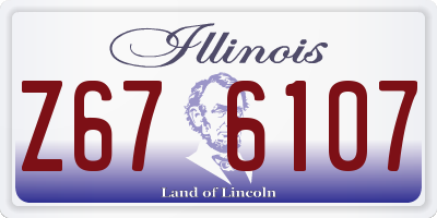 IL license plate Z676107