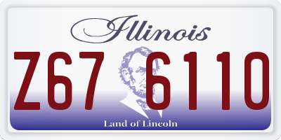 IL license plate Z676110