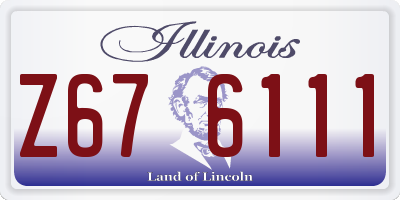 IL license plate Z676111