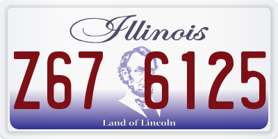 IL license plate Z676125