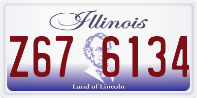 IL license plate Z676134