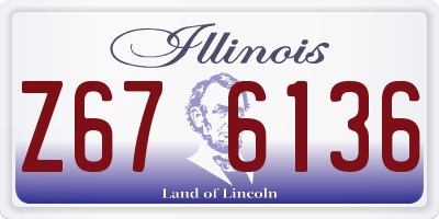 IL license plate Z676136