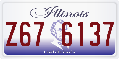 IL license plate Z676137