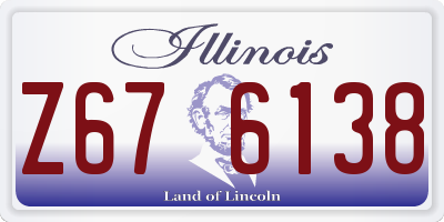 IL license plate Z676138