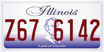 IL license plate Z676142