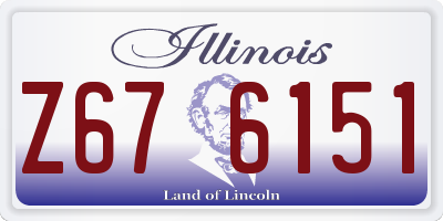 IL license plate Z676151