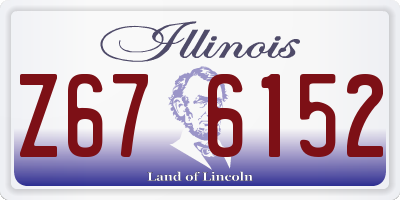 IL license plate Z676152