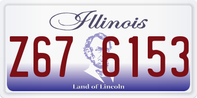 IL license plate Z676153