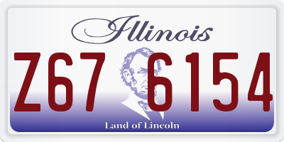 IL license plate Z676154