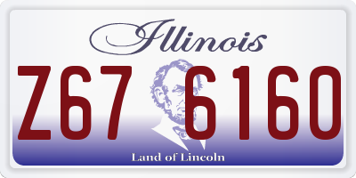 IL license plate Z676160