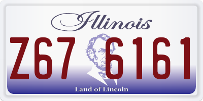 IL license plate Z676161