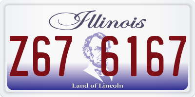 IL license plate Z676167
