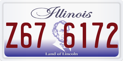 IL license plate Z676172