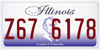 IL license plate Z676178