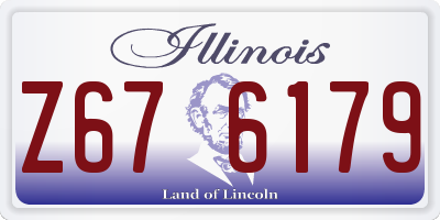 IL license plate Z676179