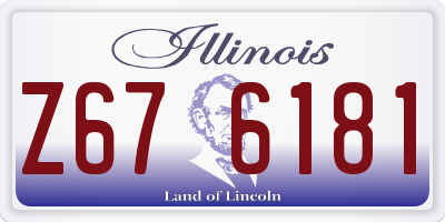 IL license plate Z676181