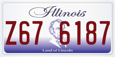 IL license plate Z676187