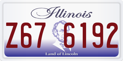 IL license plate Z676192
