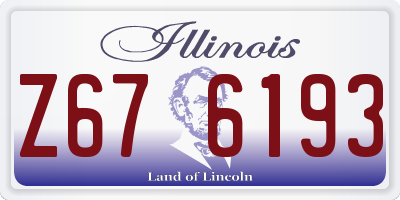 IL license plate Z676193