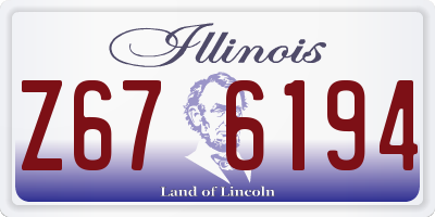 IL license plate Z676194