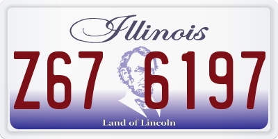 IL license plate Z676197