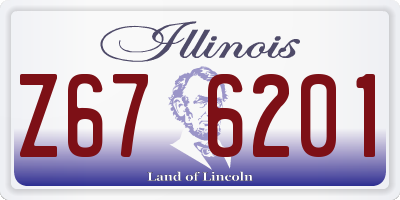 IL license plate Z676201