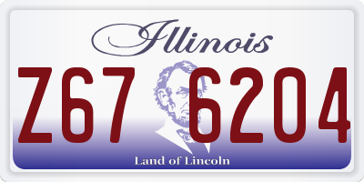 IL license plate Z676204