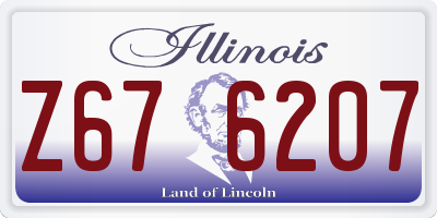 IL license plate Z676207