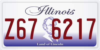 IL license plate Z676217
