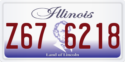 IL license plate Z676218