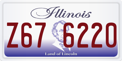 IL license plate Z676220