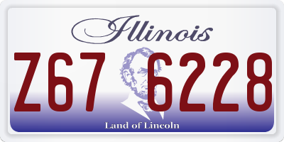 IL license plate Z676228