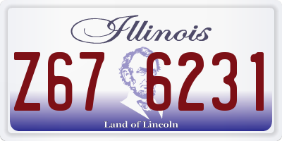IL license plate Z676231