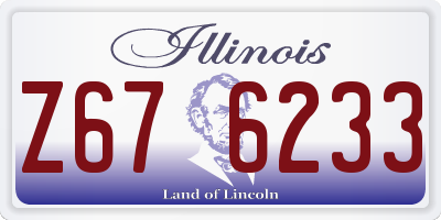 IL license plate Z676233