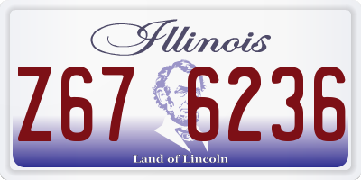 IL license plate Z676236