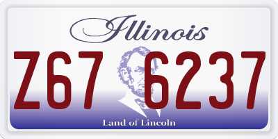 IL license plate Z676237