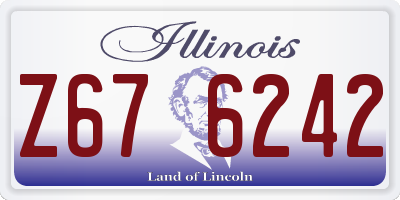 IL license plate Z676242
