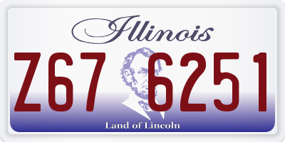 IL license plate Z676251