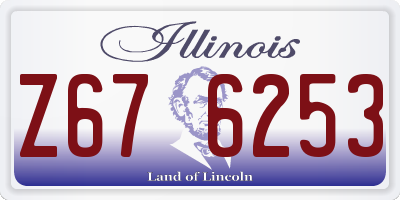 IL license plate Z676253