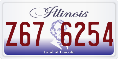 IL license plate Z676254