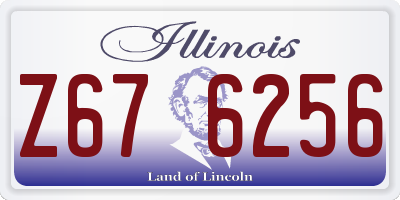 IL license plate Z676256