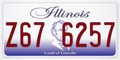 IL license plate Z676257
