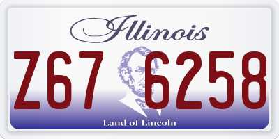 IL license plate Z676258