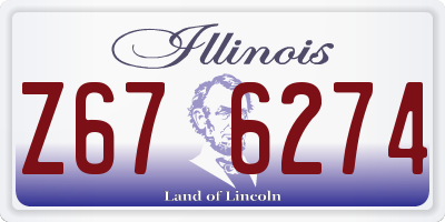 IL license plate Z676274