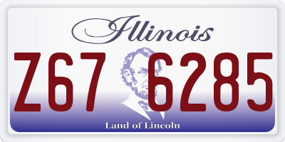 IL license plate Z676285