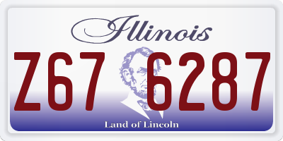 IL license plate Z676287