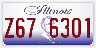 IL license plate Z676301
