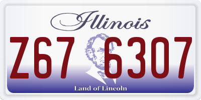 IL license plate Z676307