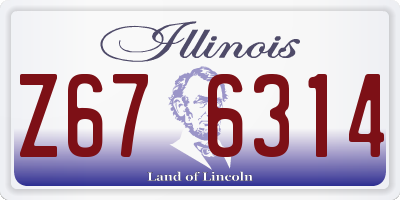IL license plate Z676314
