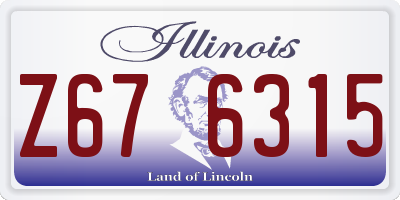 IL license plate Z676315